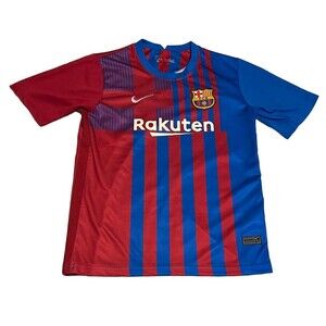 Nike FC Barcelona FCB Soccer Jersey Youth Size 28 Medium Messi